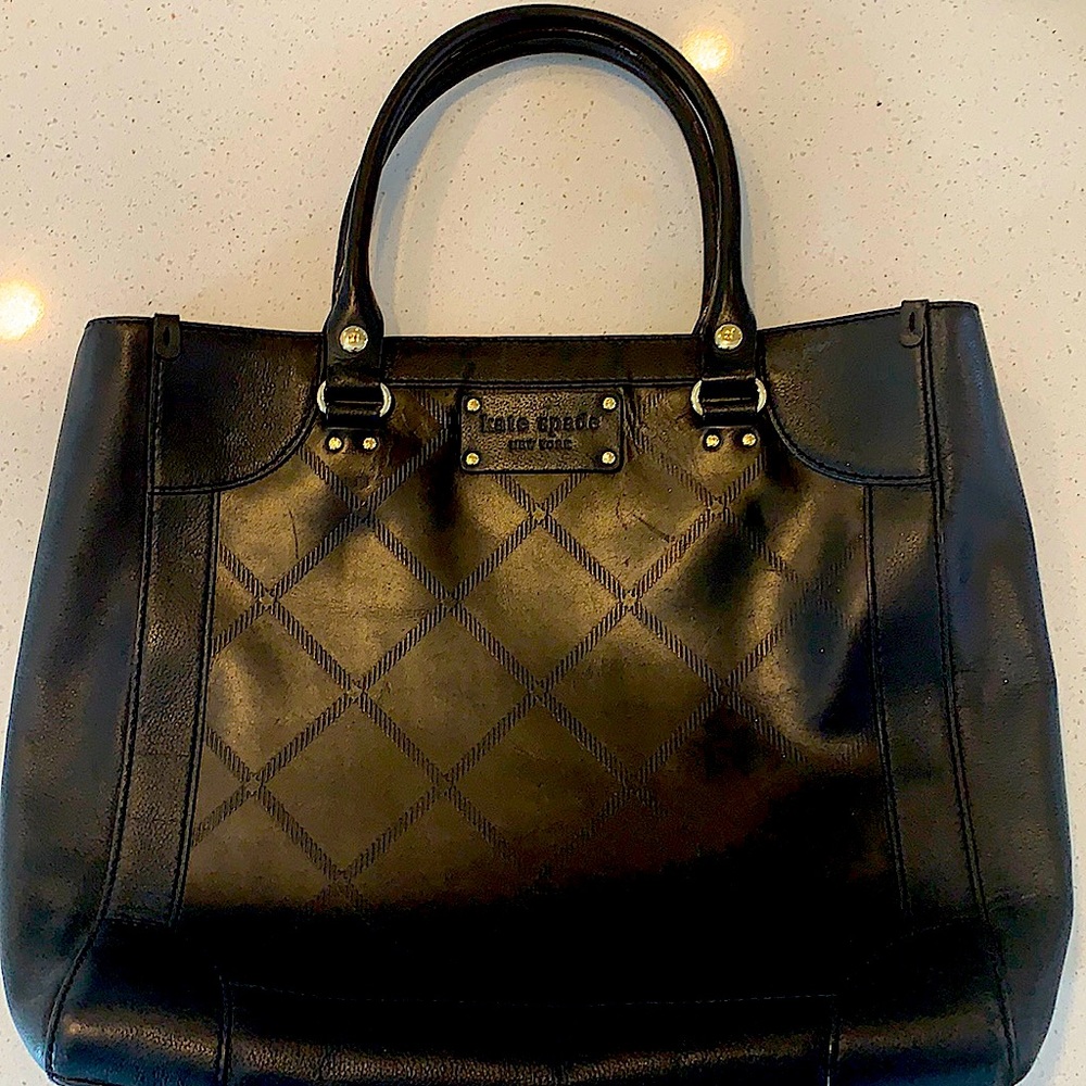 Kate Spade Black Diamond Pattern Tote